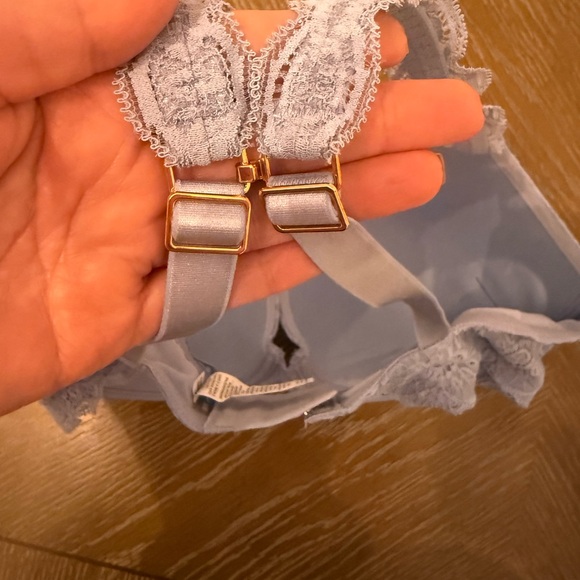 Aerie Light Blue Lace Push Up Bra - Picture 3 of 4
